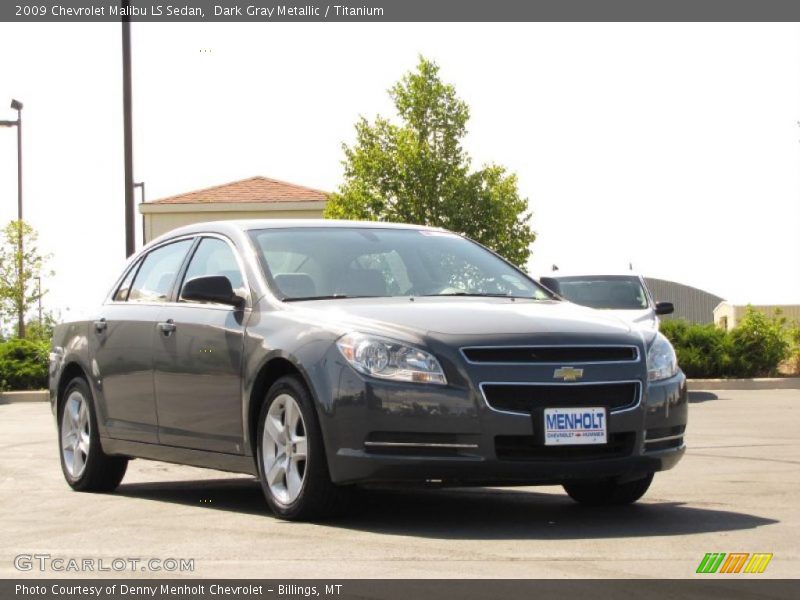 Dark Gray Metallic / Titanium 2009 Chevrolet Malibu LS Sedan