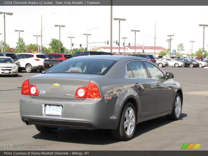 Dark Gray Metallic / Titanium 2009 Chevrolet Malibu LS Sedan