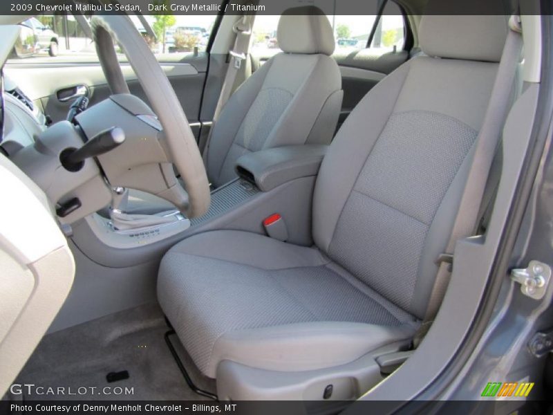 Dark Gray Metallic / Titanium 2009 Chevrolet Malibu LS Sedan
