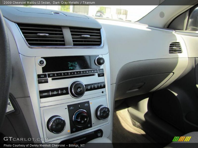 Dark Gray Metallic / Titanium 2009 Chevrolet Malibu LS Sedan