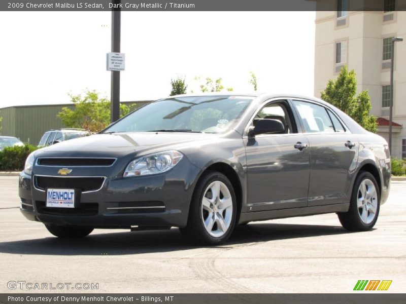Dark Gray Metallic / Titanium 2009 Chevrolet Malibu LS Sedan