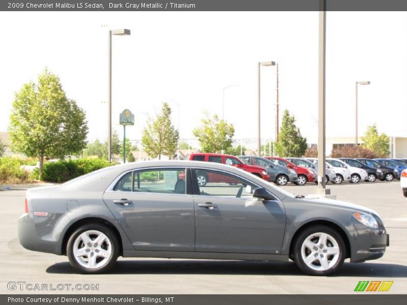 Dark Gray Metallic / Titanium 2009 Chevrolet Malibu LS Sedan