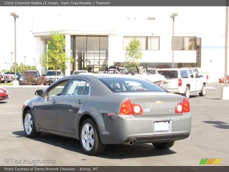 Dark Gray Metallic / Titanium 2009 Chevrolet Malibu LS Sedan