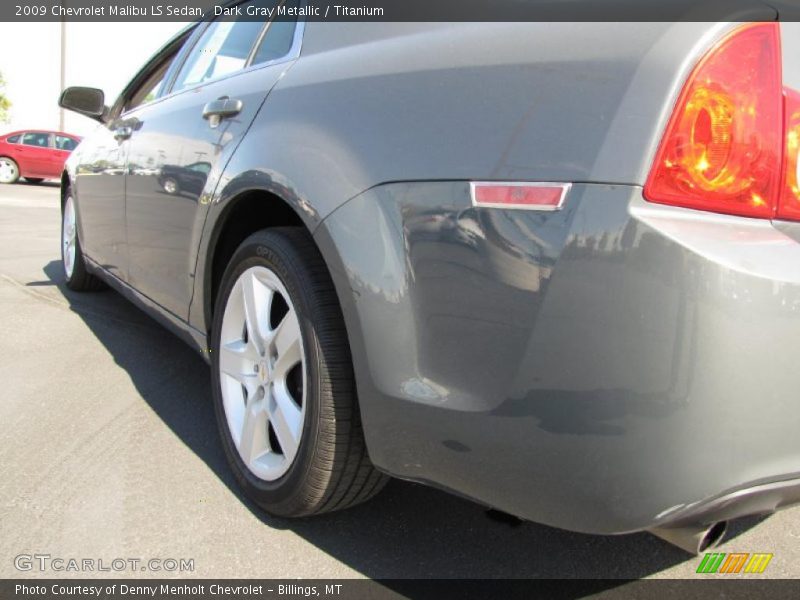 Dark Gray Metallic / Titanium 2009 Chevrolet Malibu LS Sedan