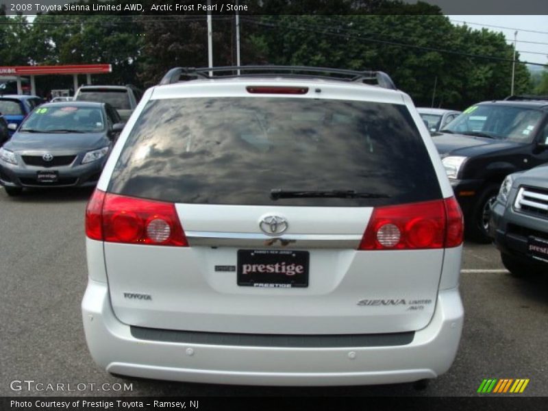 Arctic Frost Pearl / Stone 2008 Toyota Sienna Limited AWD