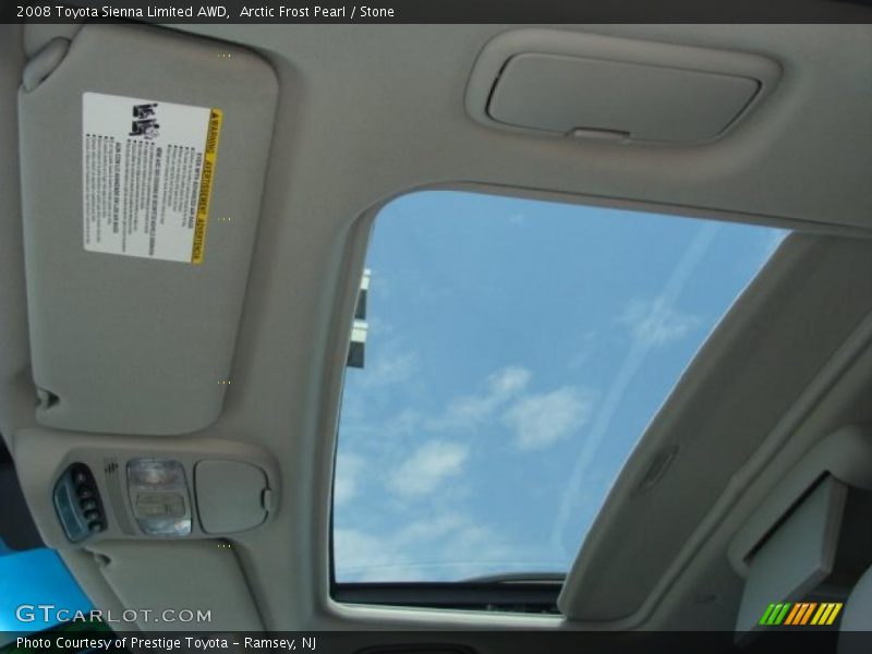 Arctic Frost Pearl / Stone 2008 Toyota Sienna Limited AWD