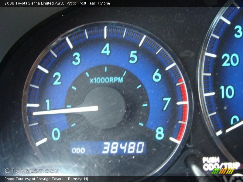 Arctic Frost Pearl / Stone 2008 Toyota Sienna Limited AWD