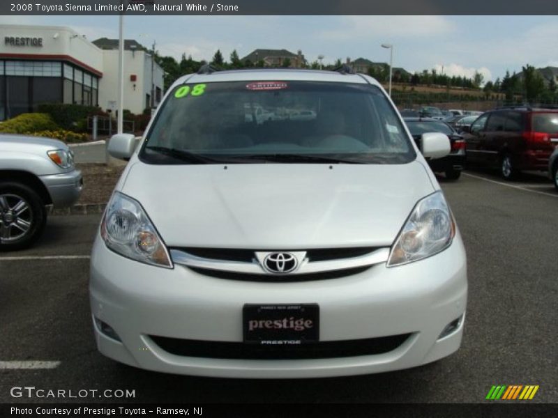 Natural White / Stone 2008 Toyota Sienna Limited AWD