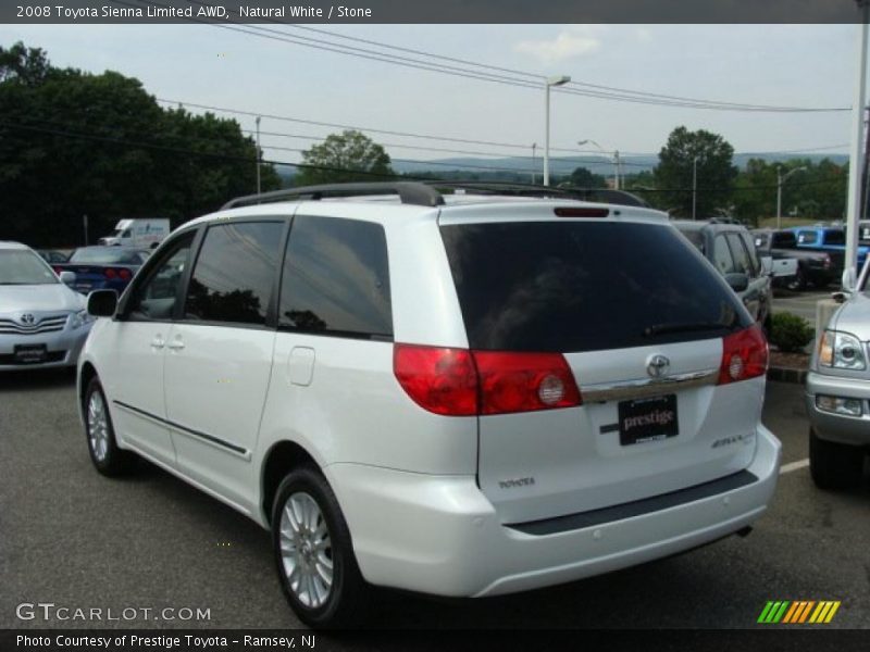 Natural White / Stone 2008 Toyota Sienna Limited AWD