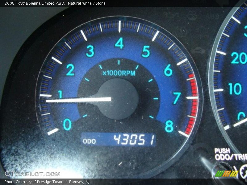 Natural White / Stone 2008 Toyota Sienna Limited AWD