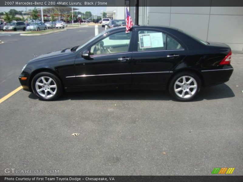 Black / Stone 2007 Mercedes-Benz C 280 4Matic Luxury