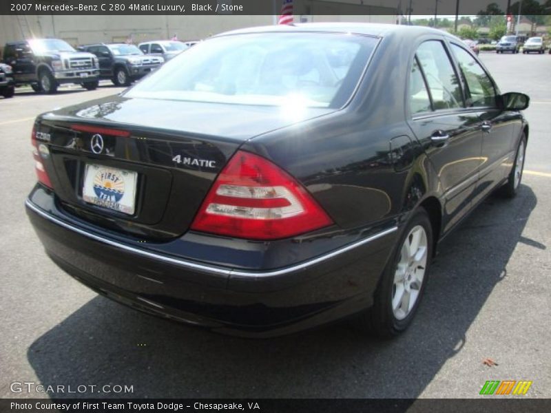 Black / Stone 2007 Mercedes-Benz C 280 4Matic Luxury