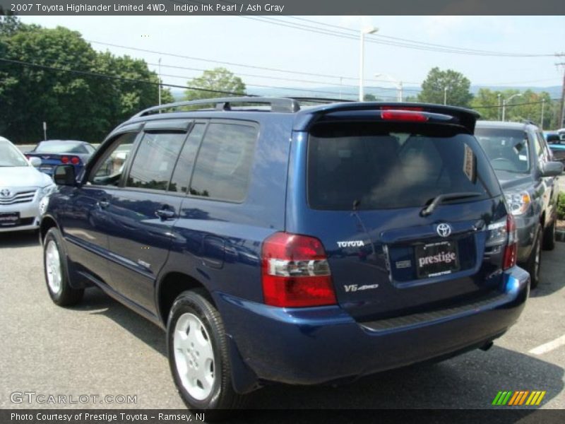 Indigo Ink Pearl / Ash Gray 2007 Toyota Highlander Limited 4WD