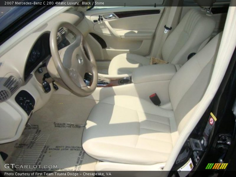 Black / Stone 2007 Mercedes-Benz C 280 4Matic Luxury