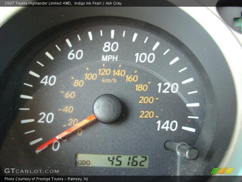 Indigo Ink Pearl / Ash Gray 2007 Toyota Highlander Limited 4WD