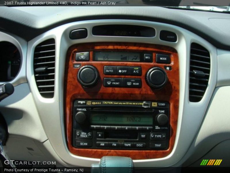 Indigo Ink Pearl / Ash Gray 2007 Toyota Highlander Limited 4WD