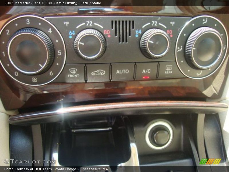 Black / Stone 2007 Mercedes-Benz C 280 4Matic Luxury