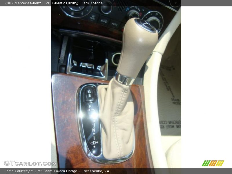 Black / Stone 2007 Mercedes-Benz C 280 4Matic Luxury