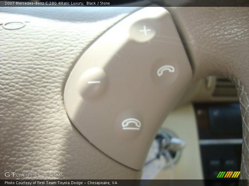 Black / Stone 2007 Mercedes-Benz C 280 4Matic Luxury