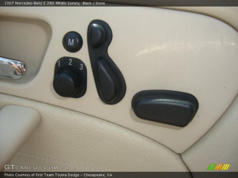 Black / Stone 2007 Mercedes-Benz C 280 4Matic Luxury