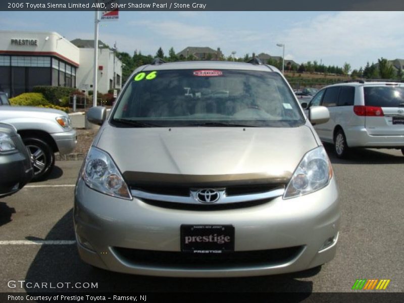 Silver Shadow Pearl / Stone Gray 2006 Toyota Sienna Limited AWD