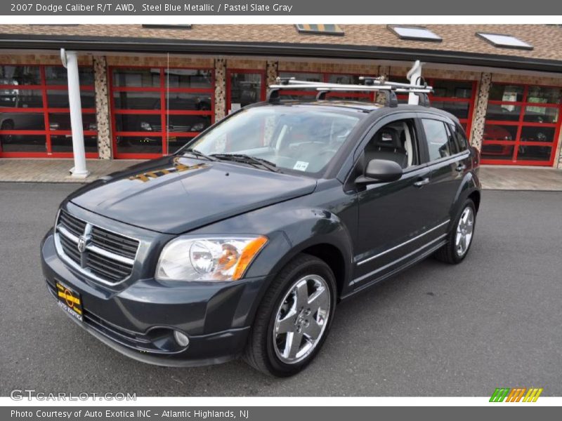 Steel Blue Metallic / Pastel Slate Gray 2007 Dodge Caliber R/T AWD