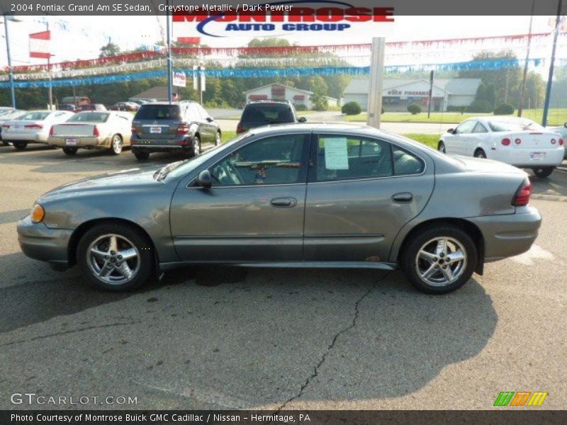 Greystone Metallic / Dark Pewter 2004 Pontiac Grand Am SE Sedan