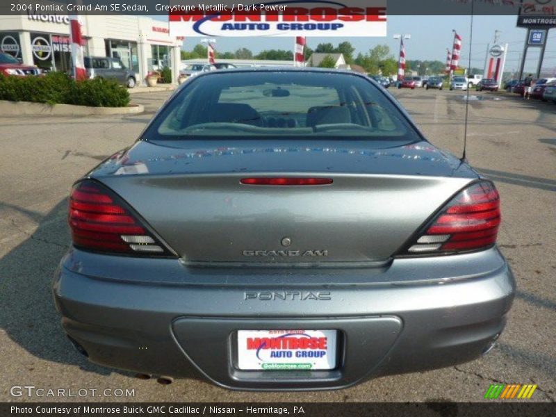 Greystone Metallic / Dark Pewter 2004 Pontiac Grand Am SE Sedan
