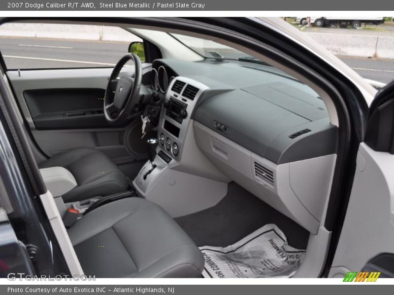 Steel Blue Metallic / Pastel Slate Gray 2007 Dodge Caliber R/T AWD