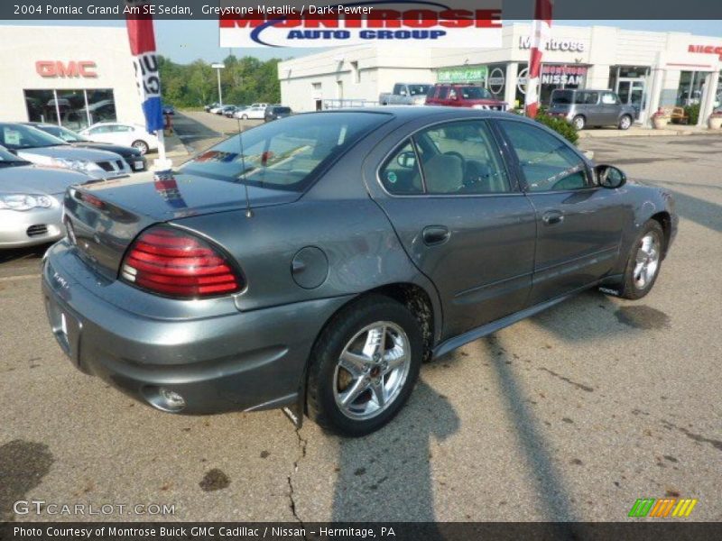 Greystone Metallic / Dark Pewter 2004 Pontiac Grand Am SE Sedan