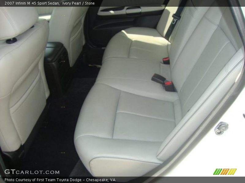 Ivory Pearl / Stone 2007 Infiniti M 45 Sport Sedan