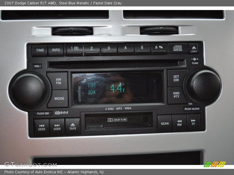 Steel Blue Metallic / Pastel Slate Gray 2007 Dodge Caliber R/T AWD