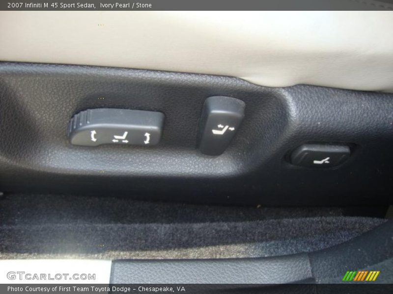 Ivory Pearl / Stone 2007 Infiniti M 45 Sport Sedan