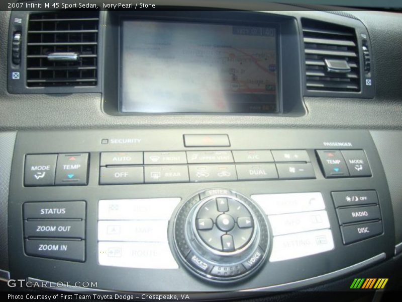 Ivory Pearl / Stone 2007 Infiniti M 45 Sport Sedan