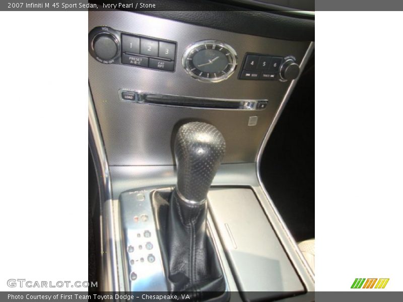 Ivory Pearl / Stone 2007 Infiniti M 45 Sport Sedan