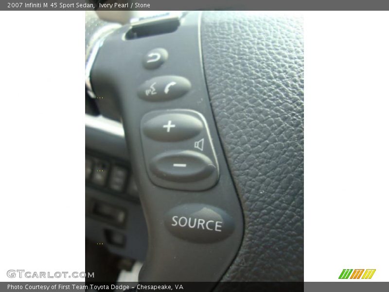 Ivory Pearl / Stone 2007 Infiniti M 45 Sport Sedan