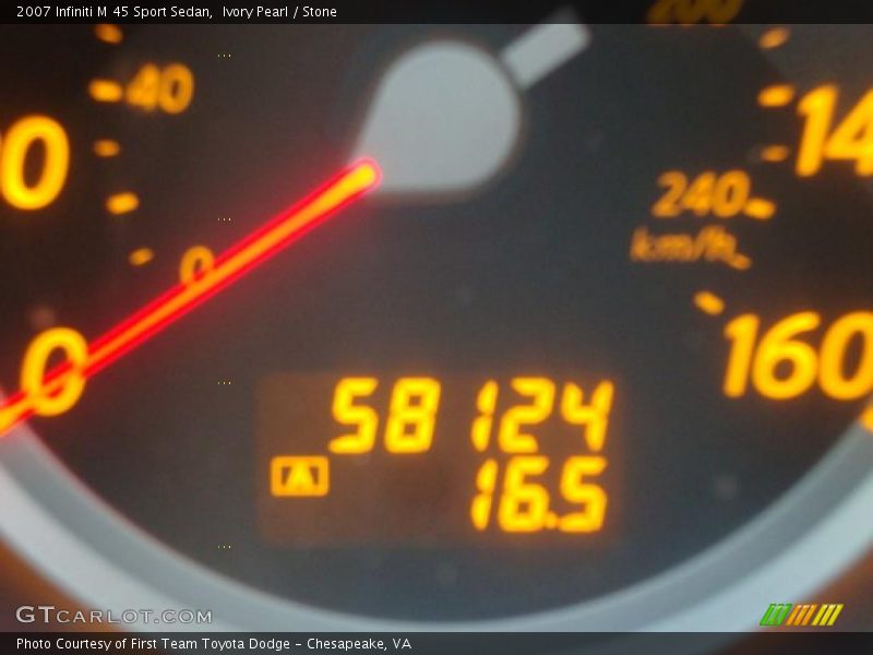 Ivory Pearl / Stone 2007 Infiniti M 45 Sport Sedan
