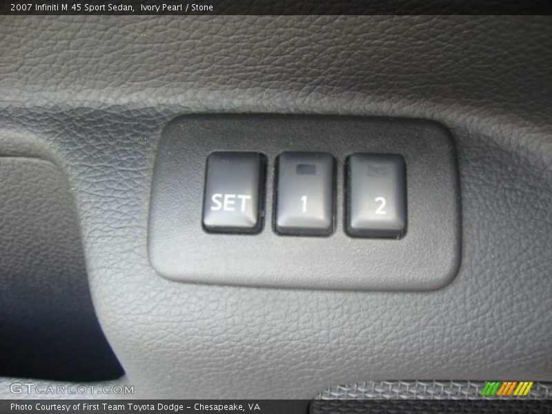 Ivory Pearl / Stone 2007 Infiniti M 45 Sport Sedan