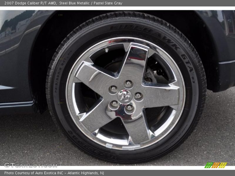 Steel Blue Metallic / Pastel Slate Gray 2007 Dodge Caliber R/T AWD