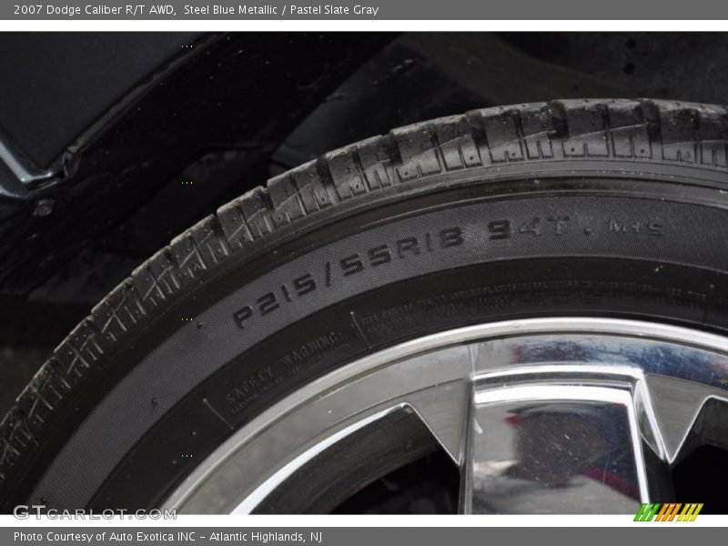 Steel Blue Metallic / Pastel Slate Gray 2007 Dodge Caliber R/T AWD