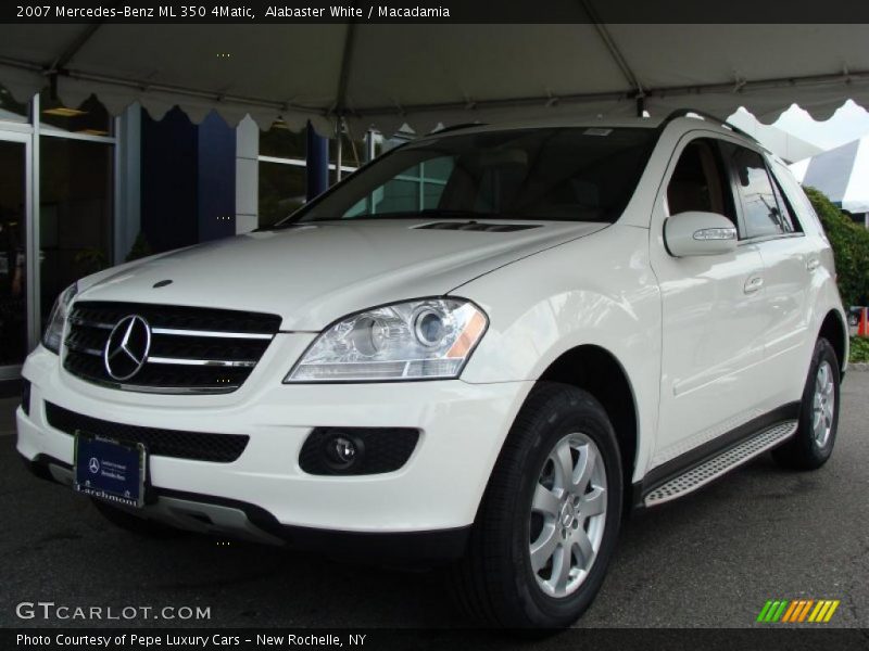 Alabaster White / Macadamia 2007 Mercedes-Benz ML 350 4Matic