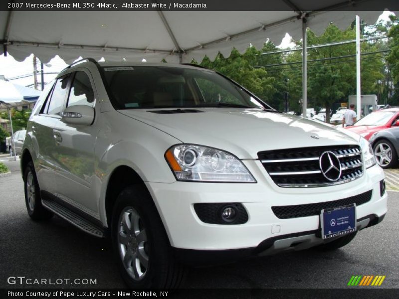 Alabaster White / Macadamia 2007 Mercedes-Benz ML 350 4Matic