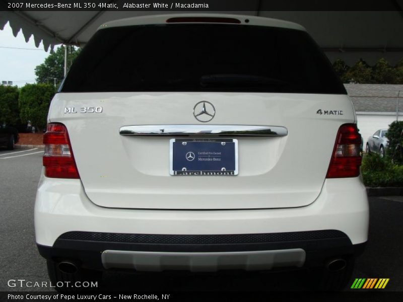 Alabaster White / Macadamia 2007 Mercedes-Benz ML 350 4Matic