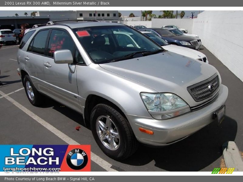 Millennium Silver Metallic / Black 2001 Lexus RX 300 AWD