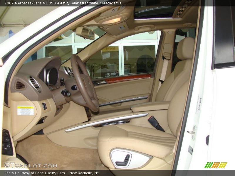 Alabaster White / Macadamia 2007 Mercedes-Benz ML 350 4Matic