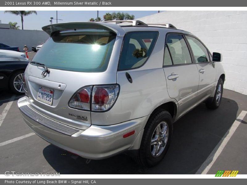 Millennium Silver Metallic / Black 2001 Lexus RX 300 AWD