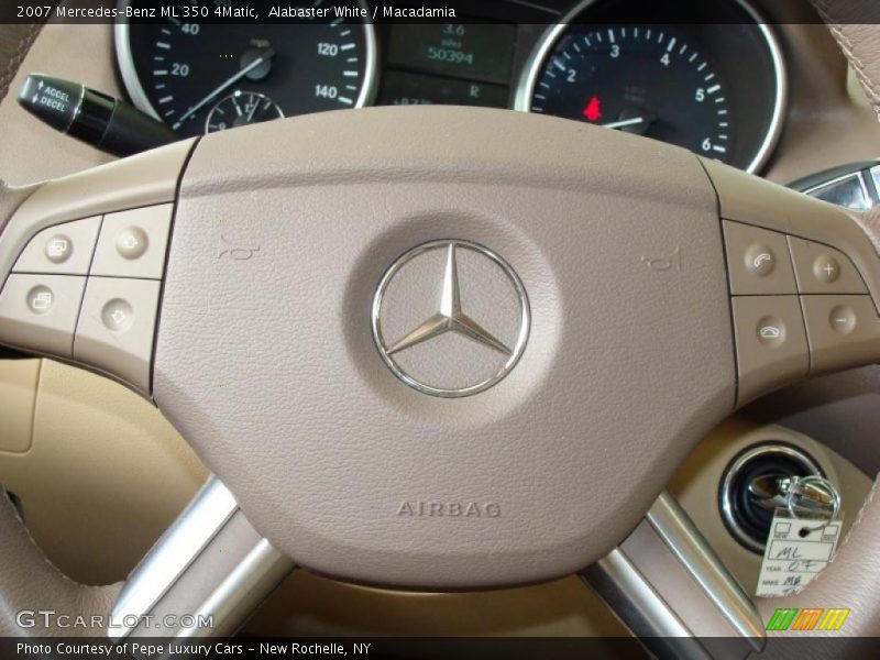 Alabaster White / Macadamia 2007 Mercedes-Benz ML 350 4Matic