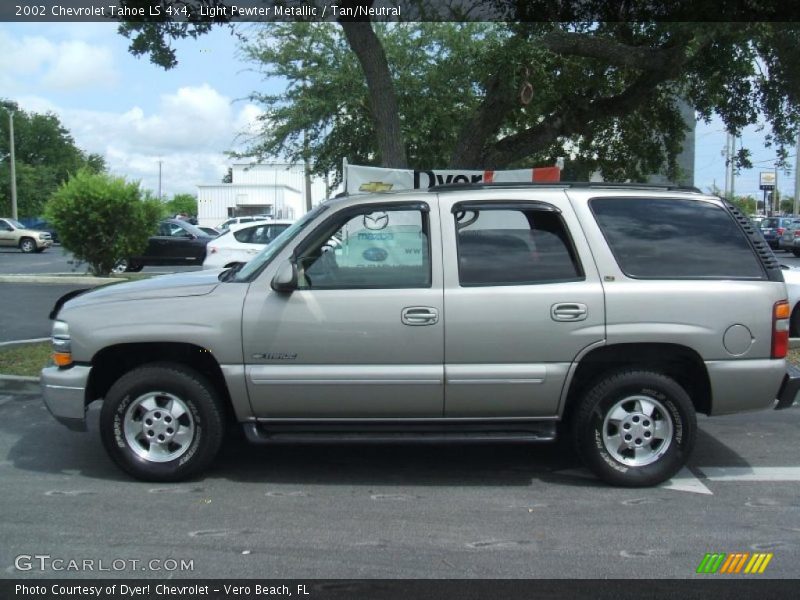 Light Pewter Metallic / Tan/Neutral 2002 Chevrolet Tahoe LS 4x4