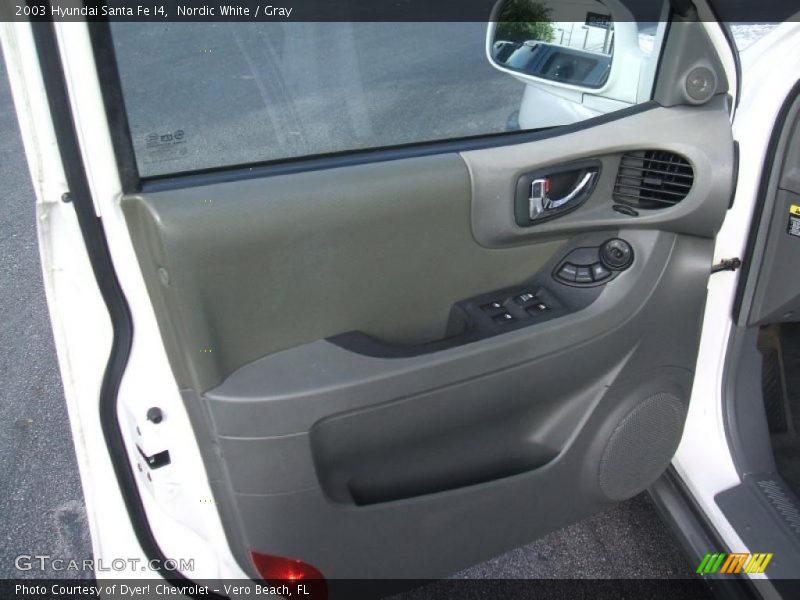Nordic White / Gray 2003 Hyundai Santa Fe I4