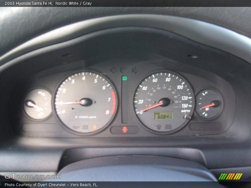 Nordic White / Gray 2003 Hyundai Santa Fe I4